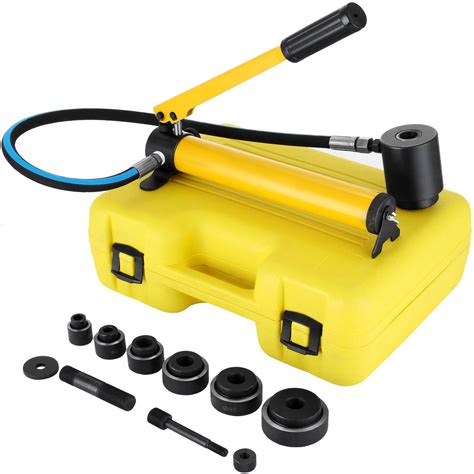 electrical plastic chassis box hole punch|hydraulic knockout punch set.